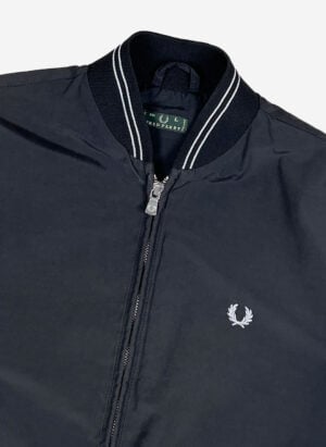 Vintage Fred Perry Damen Nylonjacke schwarz