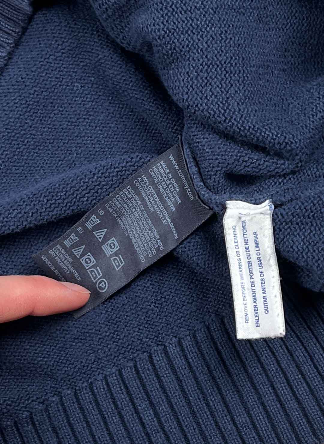 Tommy Hilfiger Strickpullover navy – Bild 3