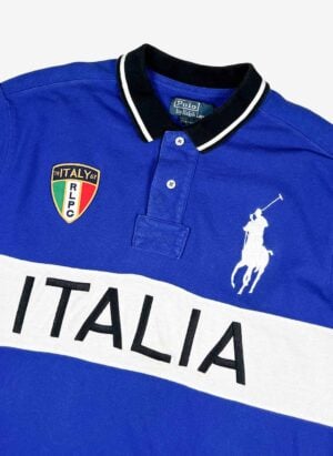 Vintage Polo Ralph Lauren Big Pony Italia Poloshirt