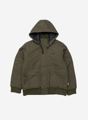 Vintage Carhartt Hooded Outdoor Jacke oliv