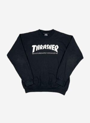 Vintage Thrasher Sweater schwarz