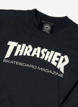 Vintage Thrasher Sweater schwarz
