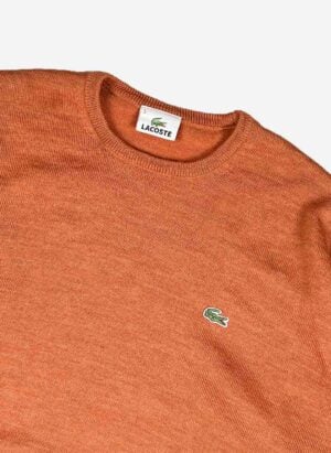 Vintage Lacoste Wollpullover orange