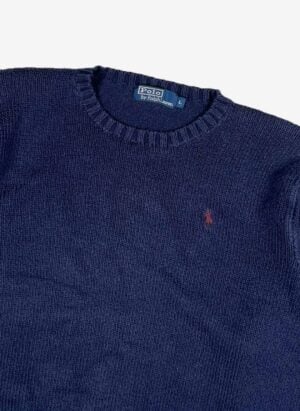 Vintage Polo Ralph Lauren Strickpullover navy