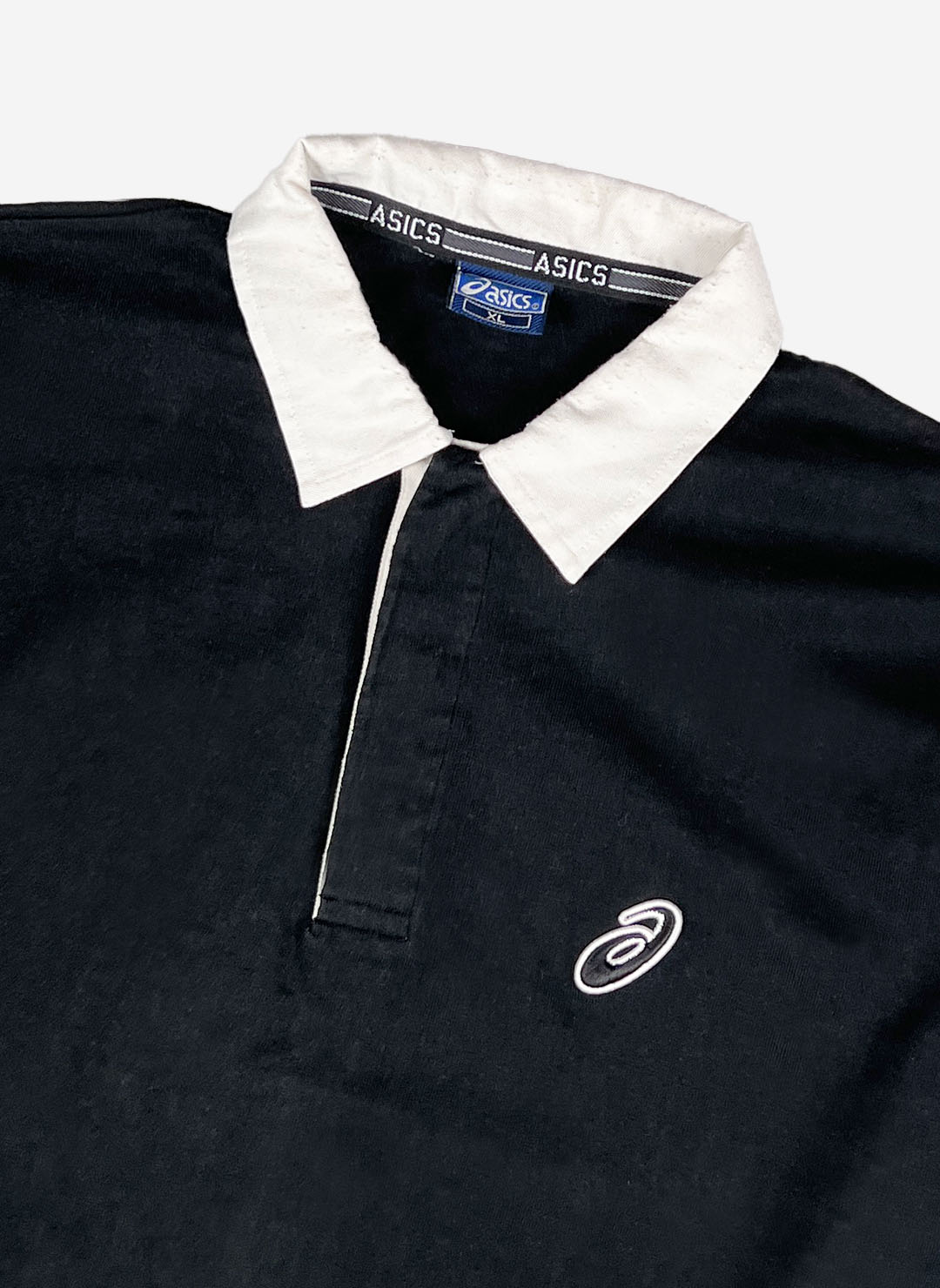 Vintage Asics Longsleeve Poloshirt – Bild 2