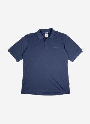 Vintage Adidas Y2K Poloshirt navy
