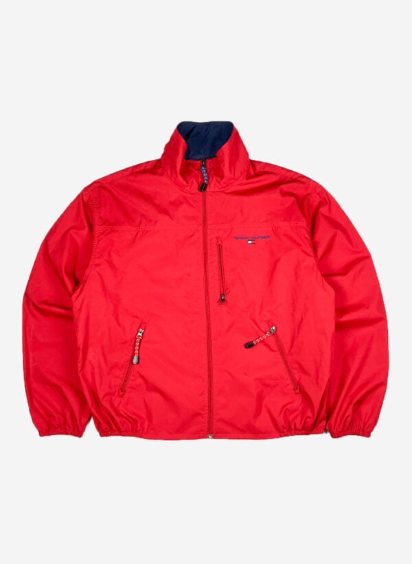 Vintage Y2K Tommy Hilfiger Windbreaker rot