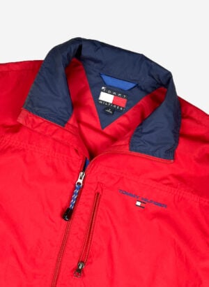Vintage Y2K Tommy Hilfiger Windbreaker rot