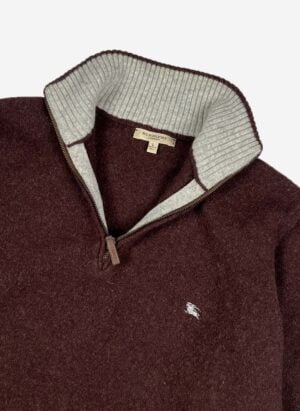 Burberry Merino Half-Zip braun