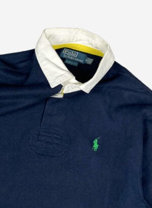 Vintage Polo Ralph Lauren Rugbyshirt navy