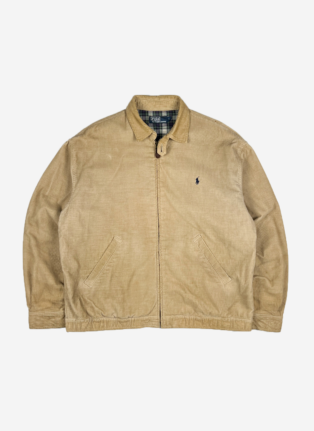 Vintage 90s Polo Ralph Lauren Cord Harrington Jacke