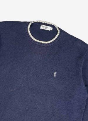 Vintage Yves Saint Laurent Strickpullover navy
