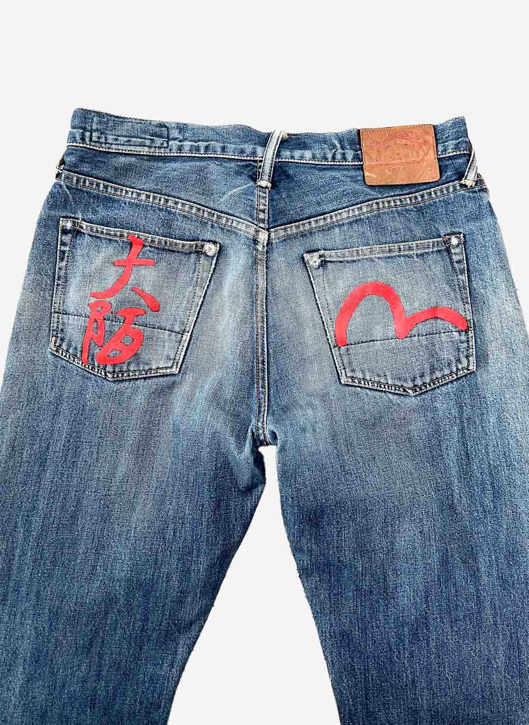 Evisu Y2K Selvedge Straight fit Denim washed – Bild 3