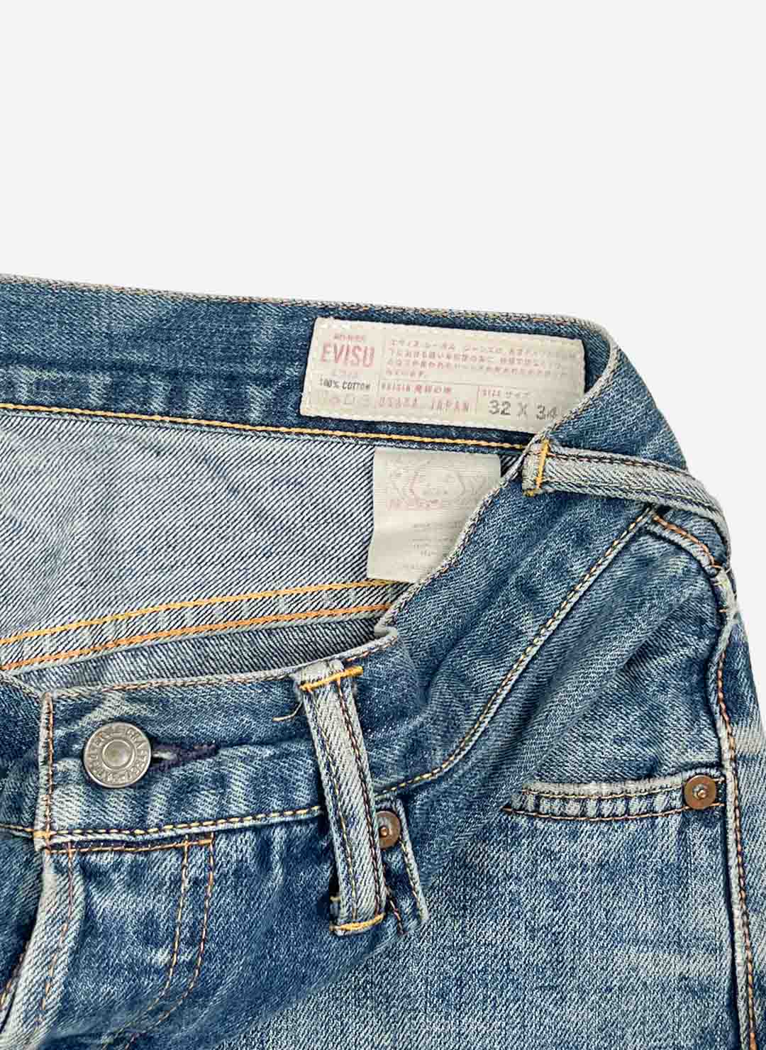 Evisu Y2K Selvedge Straight fit Denim washed – Bild 4