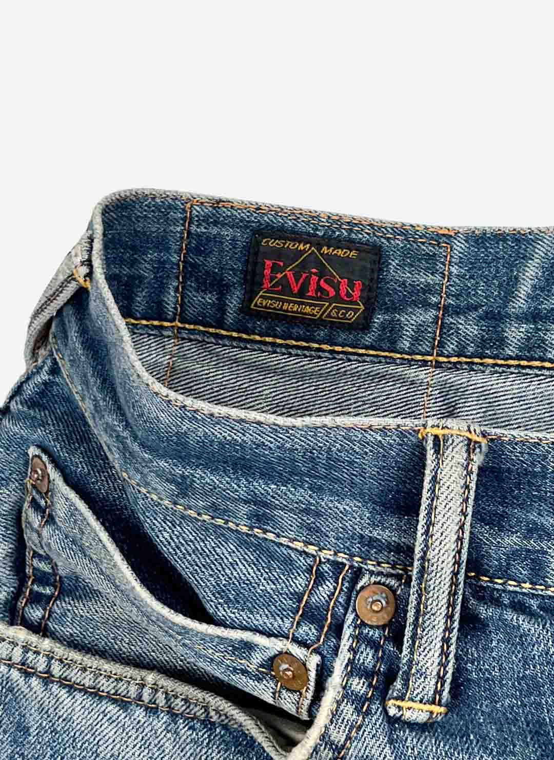 Evisu Y2K Selvedge Straight fit Denim washed – Bild 5