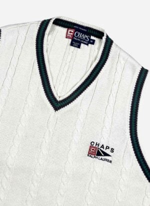 Vintage Chaps Ralph Lauren Strick Weste