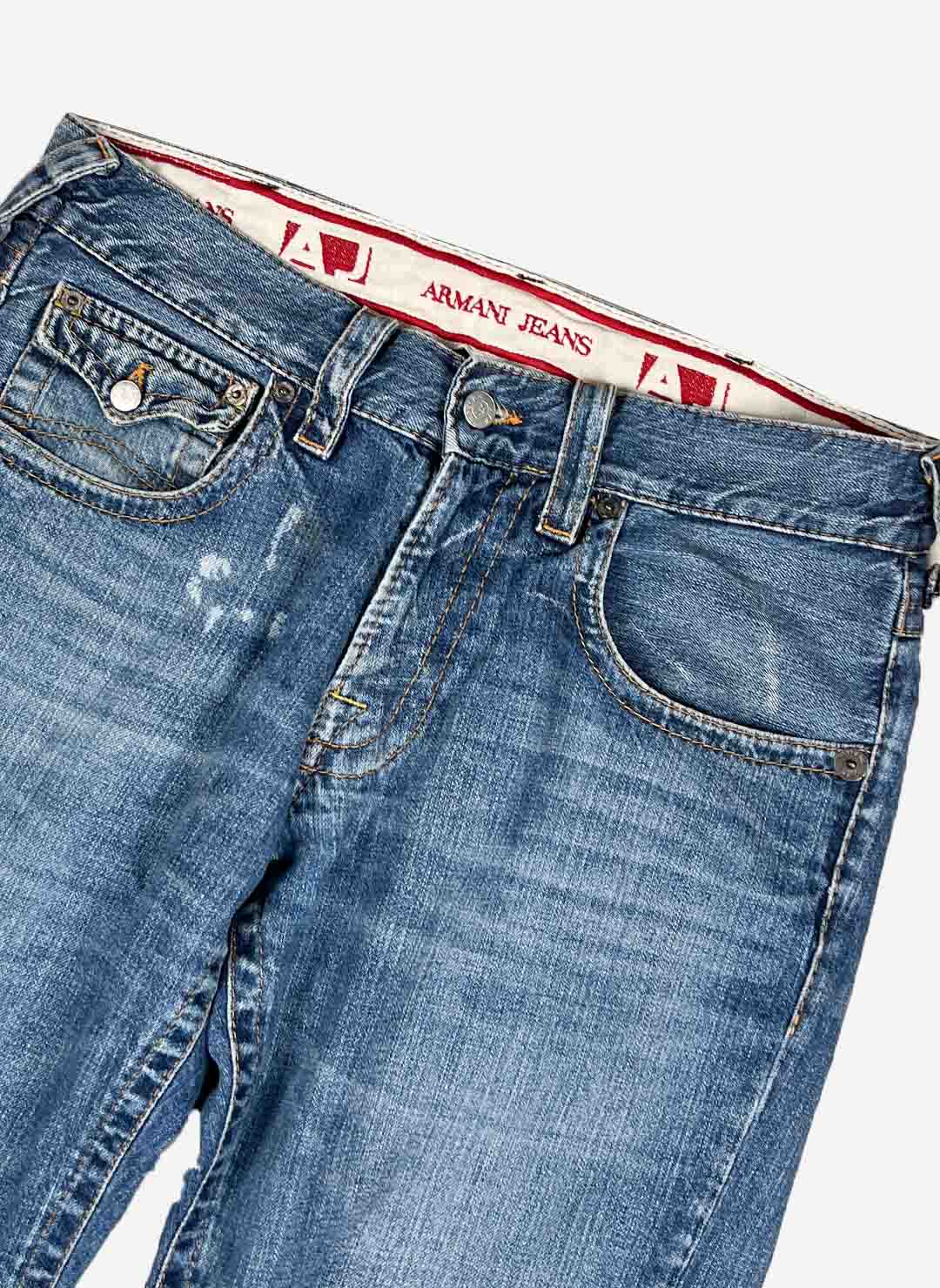 Vintage Y2K Armani Flared Jeans – Bild 4