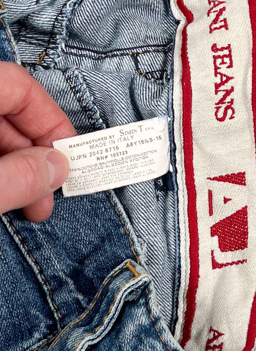 Vintage Y2K Armani Flared Jeans – Bild 5