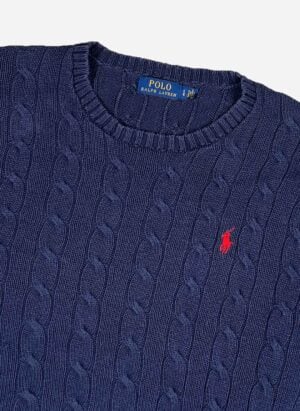 Polo Ralph Lauren Cable Strickpullover navy