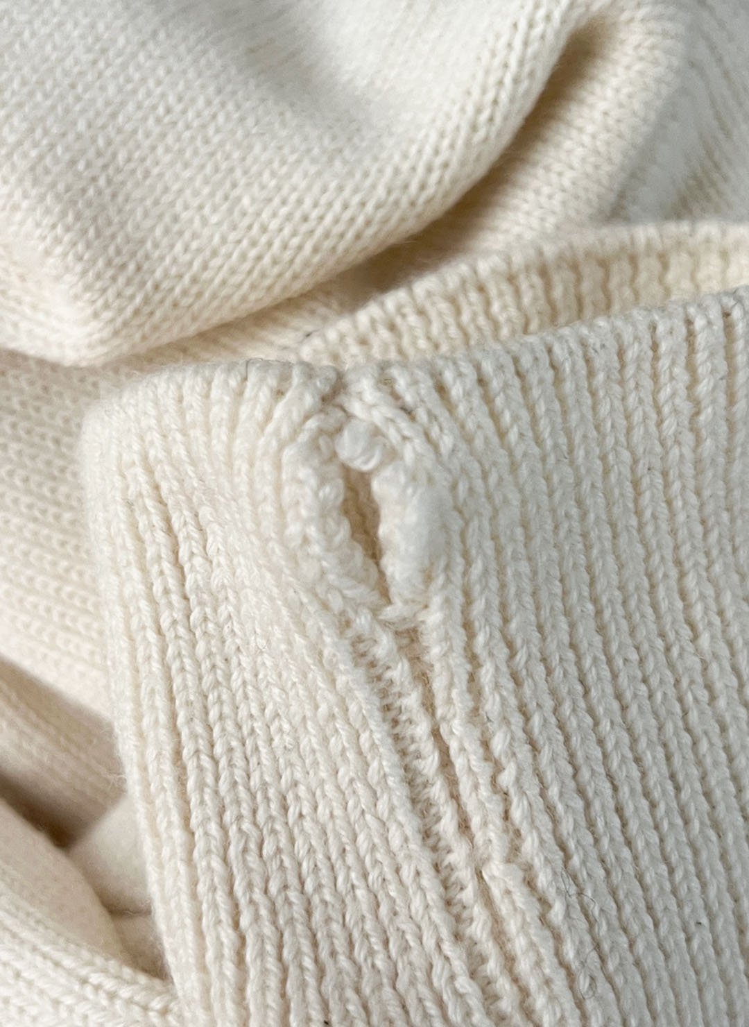 Vintage Yves Saint Laurent Merino Strickpullover creme – Bild 5