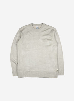 Vintage Nike Y2K Strickpullover grau