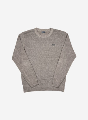 Vintage Hugo Boss Wollpullover graubraun