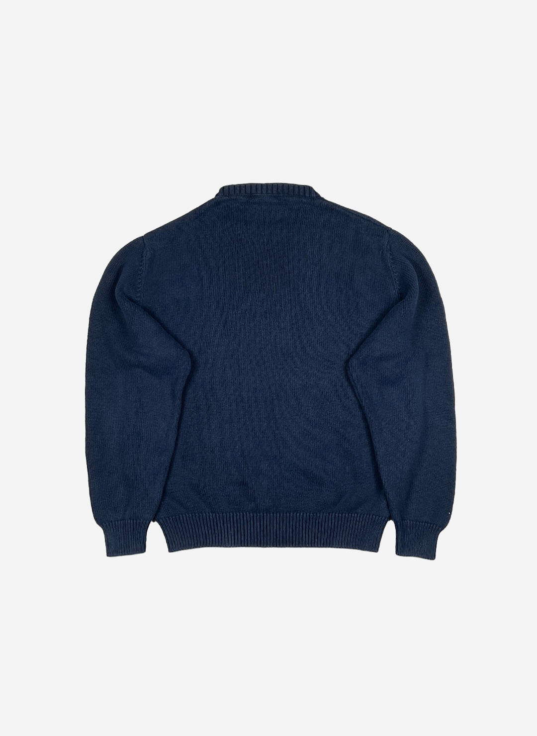 Vintage Burberry Big Logo Strickpullover navy – Bild 3