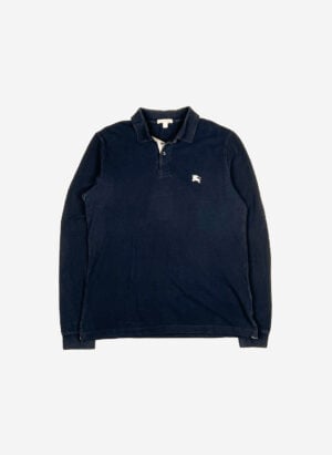 Burberry Longsleeve Poloshirt schwarz