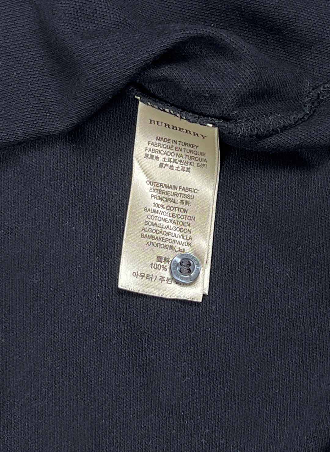 Burberry Longsleeve Poloshirt schwarz – Bild 4