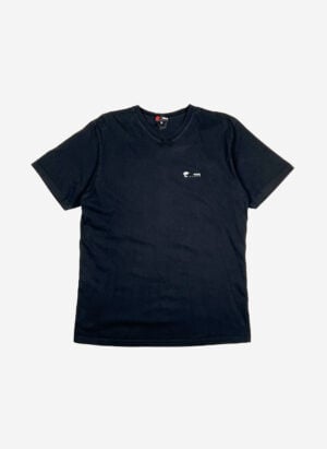 Vintage Versace Sport V-Neck T-Shirt schwarz