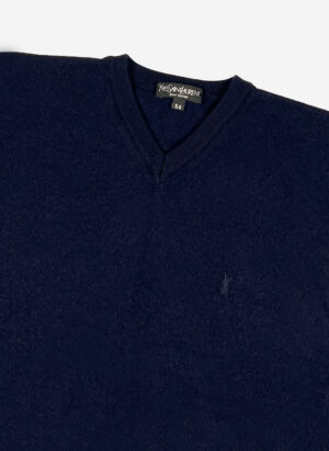 Vintage 90s Yves Saint Laurent Woll Strickweste