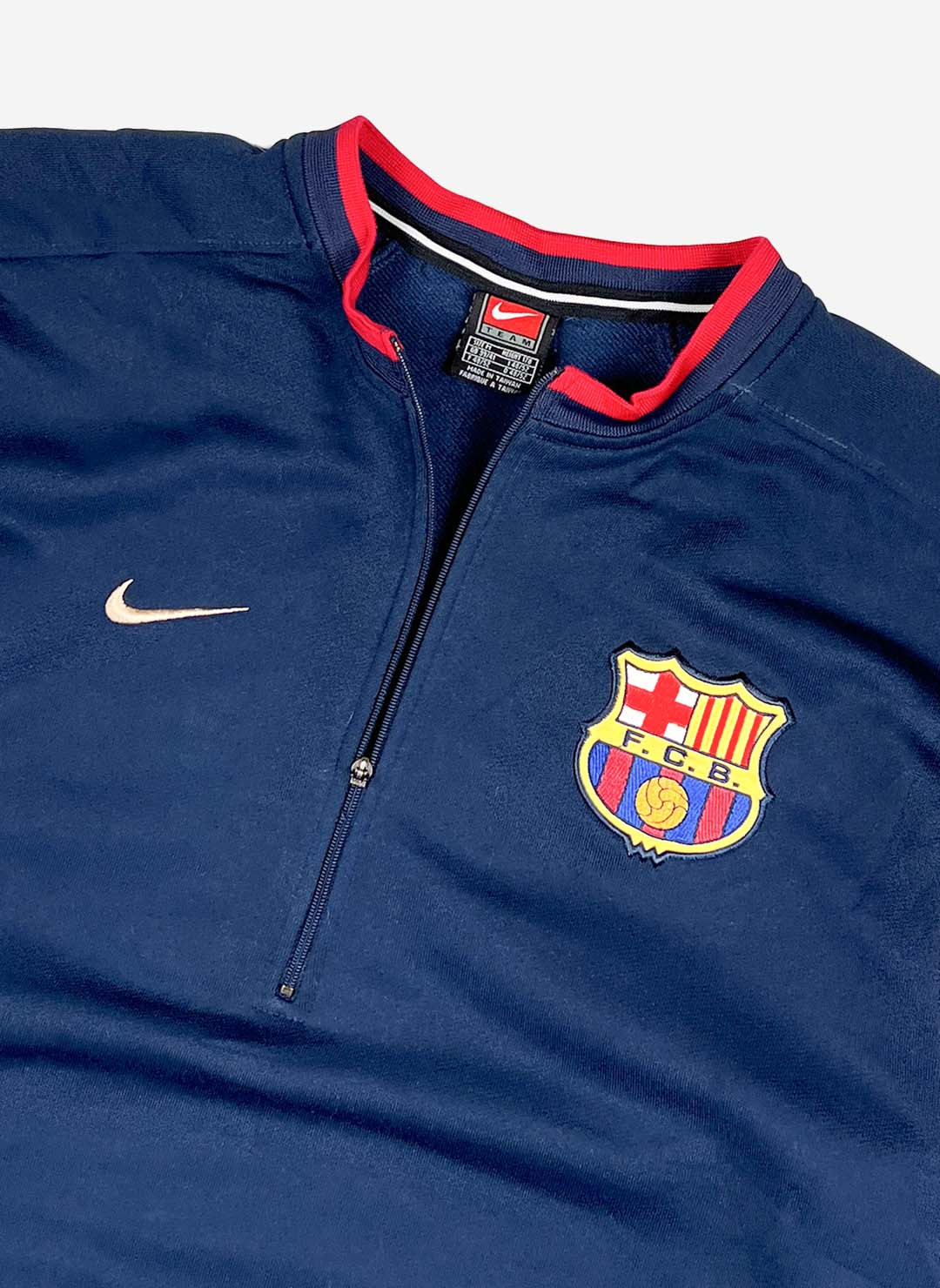 Vintage 90s Nike Fc Barcelona Half-Zip – Bild 2