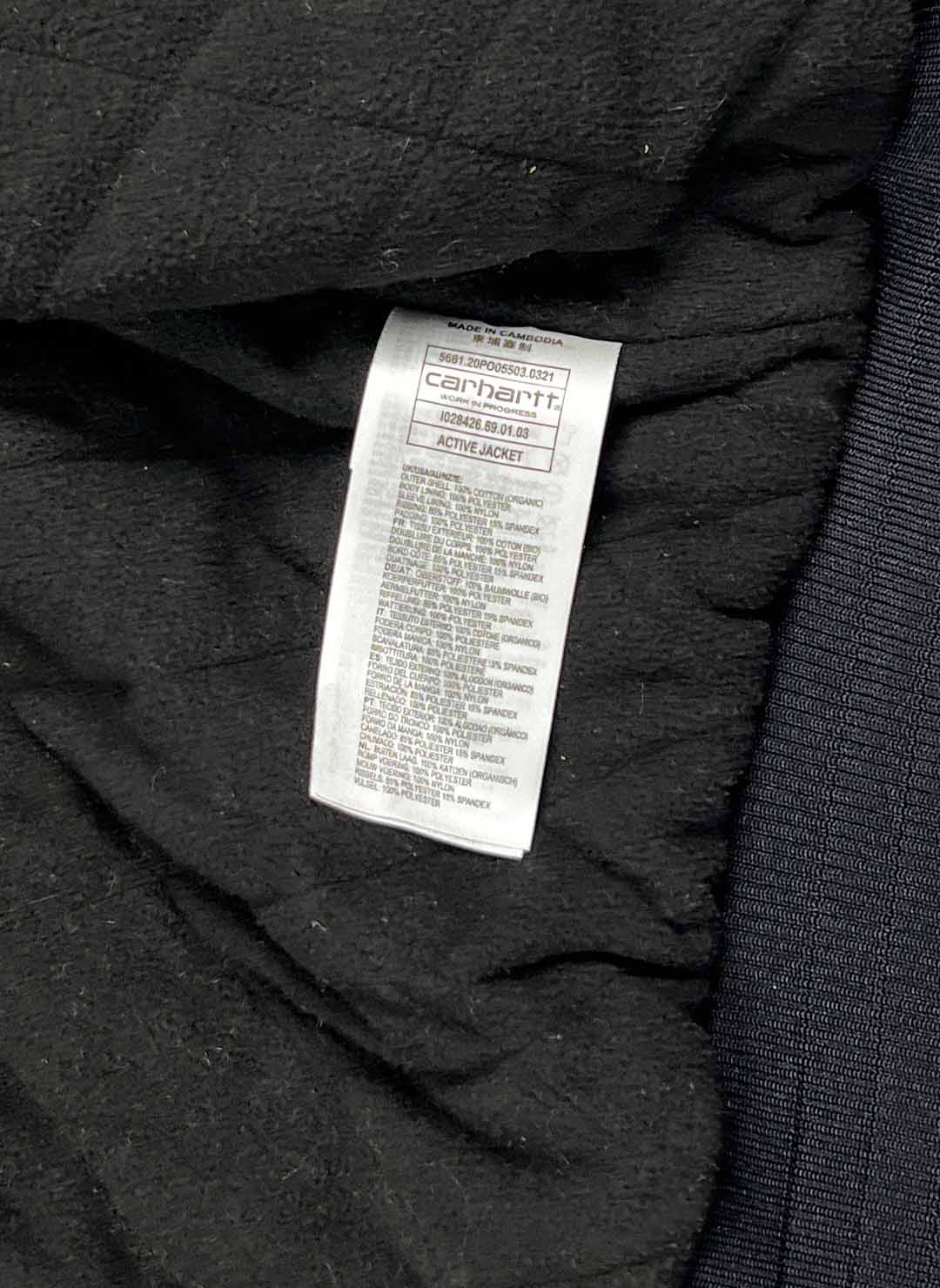 Carhartt lined hooded Workwear Jacke schwarz – Bild 4