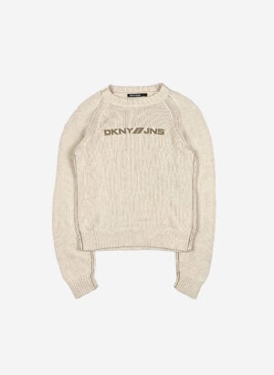 Vintage DKNY Damen Strickpullover beige