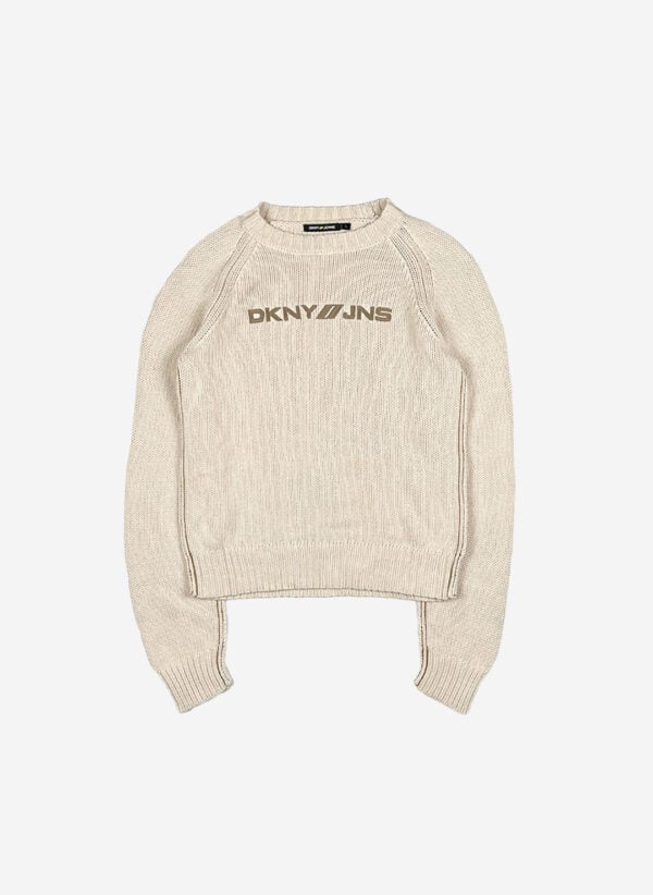 Vintage DKNY Damen Strickpullover beige