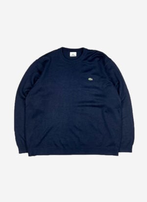 Vintage Lacoste Wollpullover navy