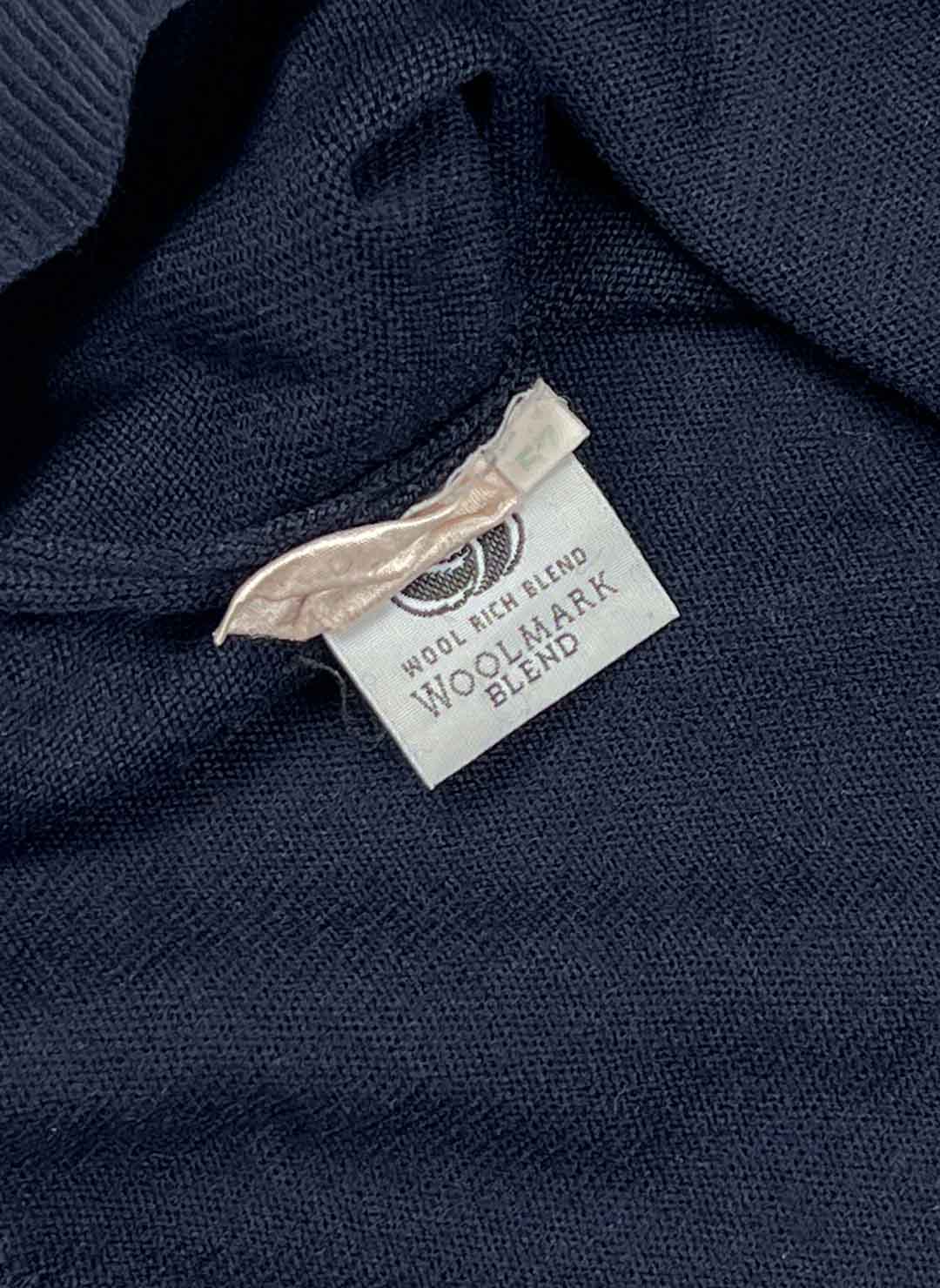 Vintage Lacoste Wollpullover navy – Bild 3