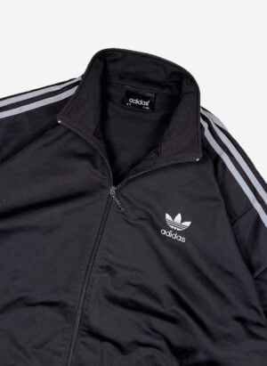 Vintage 90s Adidas Trainingsjacke schwarz