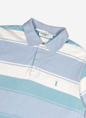 Vintage Yves Saint Laurent Poloshirt babyblau