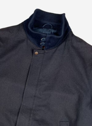 Vintage Woll Bomberjacke schwarz