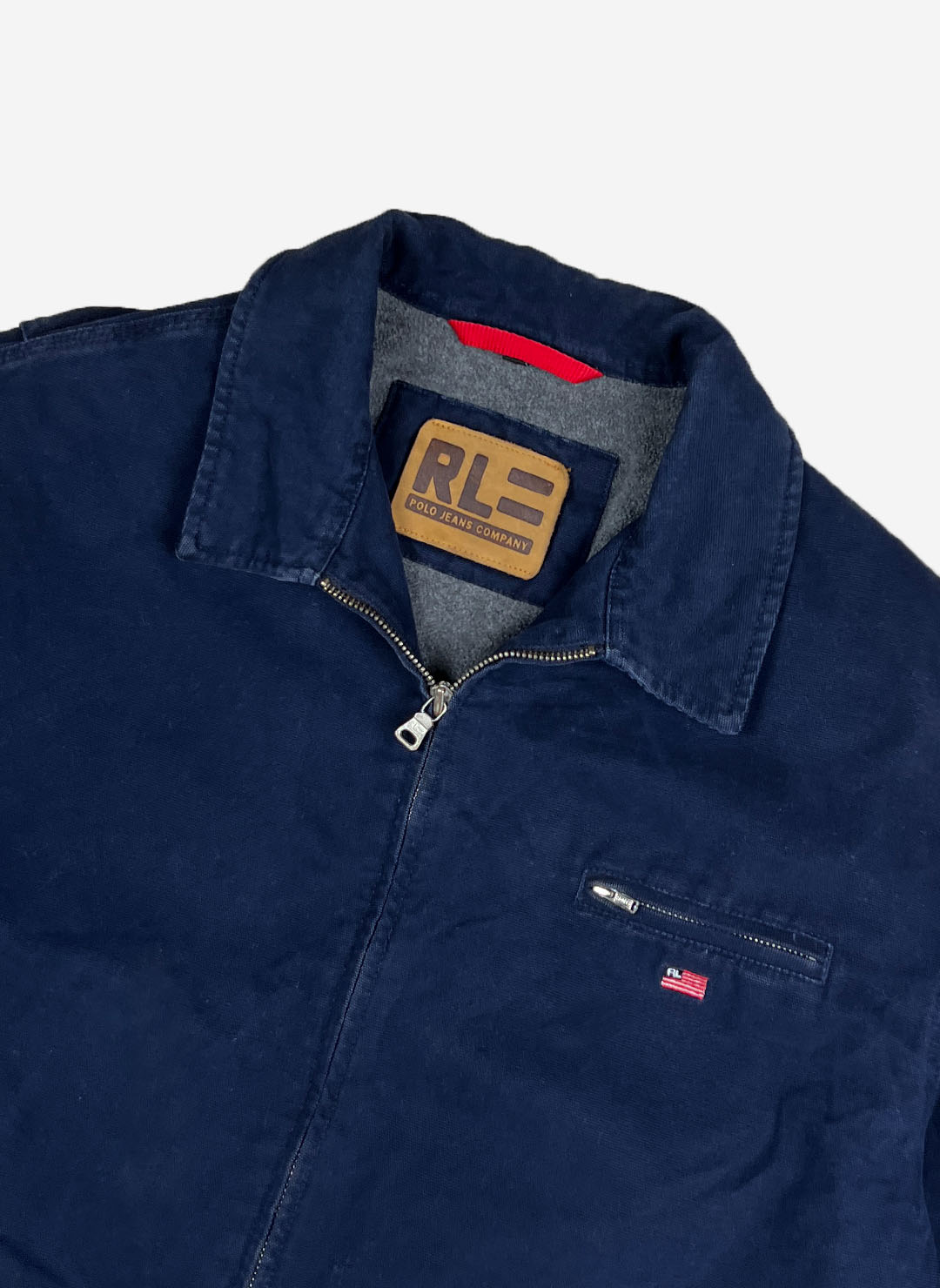 Vintage Polo Ralph Lauren Workwear Jacke navy – Bild 2