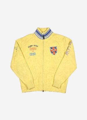 Vintage Iceland College Woll Strickjacke