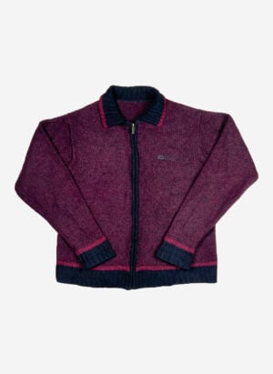 Vintage Diesel Strickjacke schwarz-rot