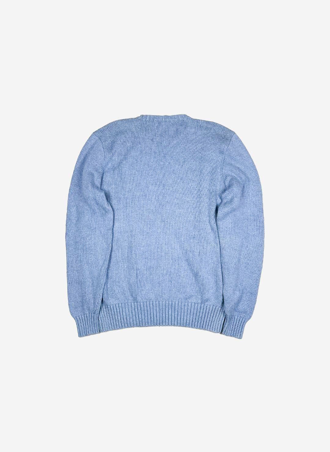 Vintage Polo Ralph Lauren Strickpullover blau – Bild 3