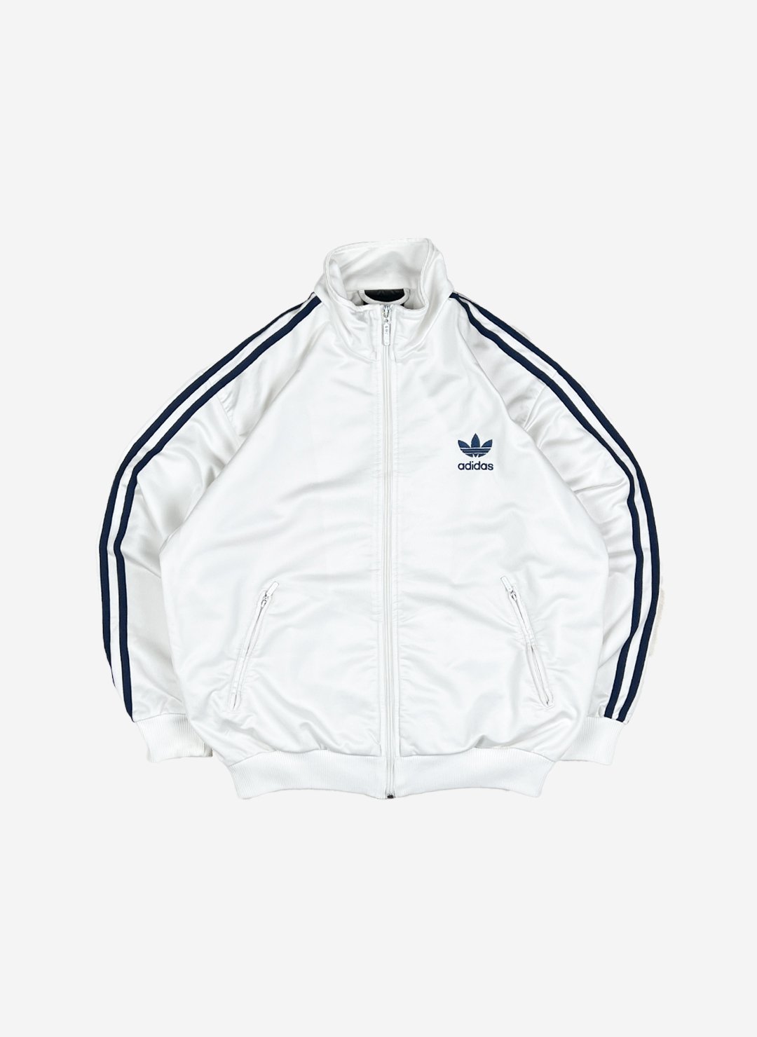 Vintage 90s Adidas Trainingsjacke weiß