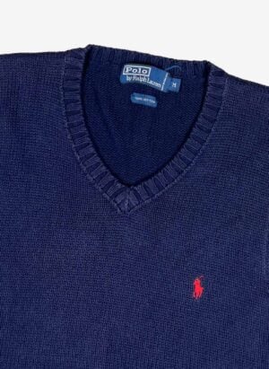 Vintage Polo Ralph Lauren Strick Weste navy