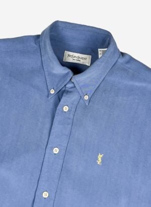 Vintage Yves Saint Laurent Hemd blau