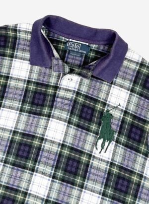 Vintage Polo Ralph Lauren Big Pony Poloshirt checked