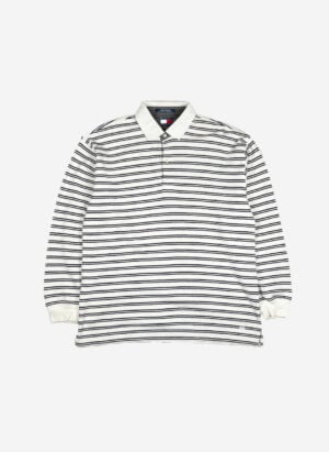 Vintage 90s Tommy Hilfiger Longsleeve Poloshirt striped