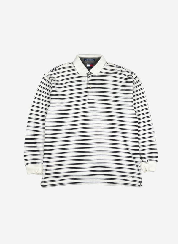 Vintage 90s Tommy Hilfiger Longsleeve Poloshirt striped